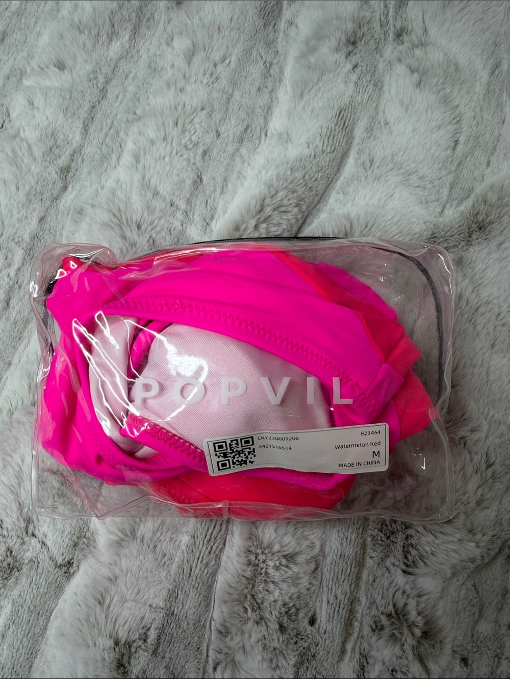 NWT Popvil neon pink bikini size medium - Picture 6 of 6